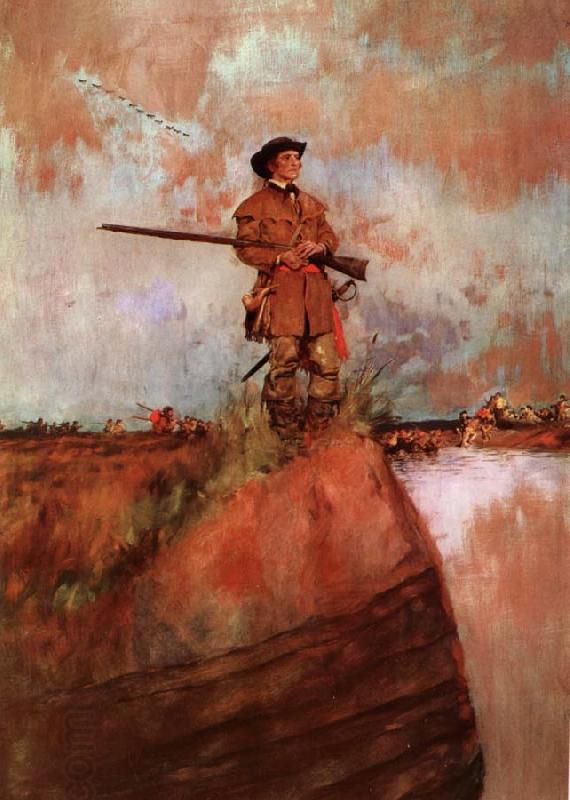 Howard Pyle George Rogers Clark on his way to kaskaskia China oil painting art